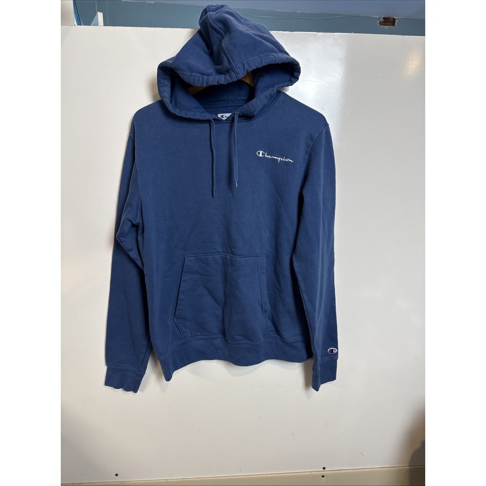 Men's Blue Champion Authentic Athletic Wear Hoodie Pullover Size medium